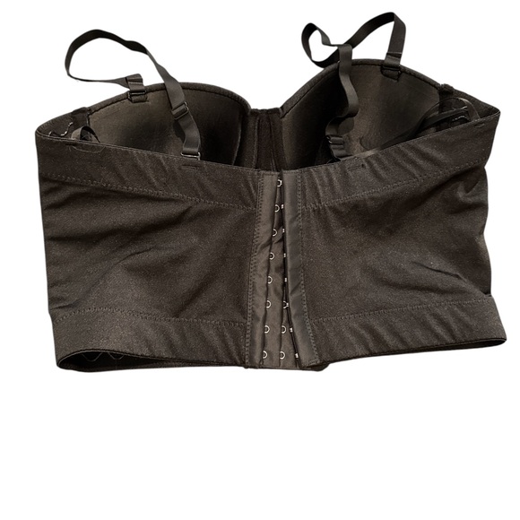 🔵 Julia by Love J Embellished Black Rhinestone Corset Size L/LX - Picture 6 of 8